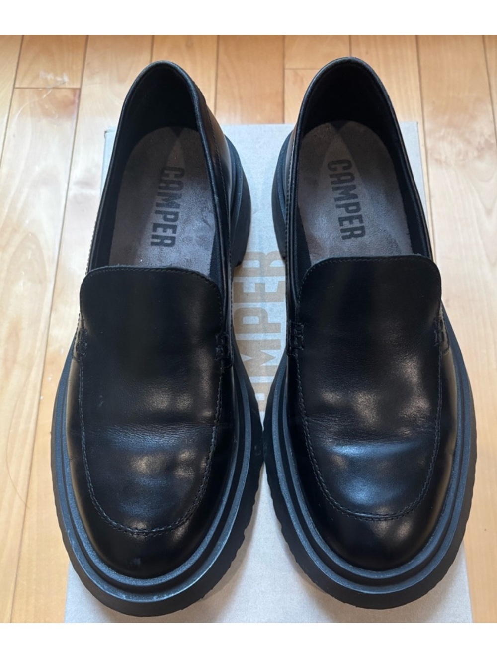 Camper Women’s Walden Black Loafers Size 38 
US 7.5